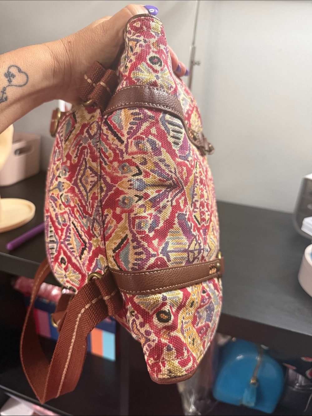 Sakroots Artistic Circle Convertible Flap Backpack - Picture 10 of 14